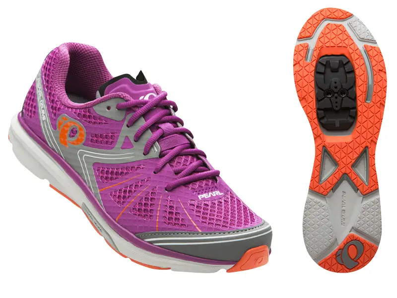 Pearl Izumi Women's X-Road Fuel Iv Mtb Shoes - Purple Wine/Shadow Grey 1