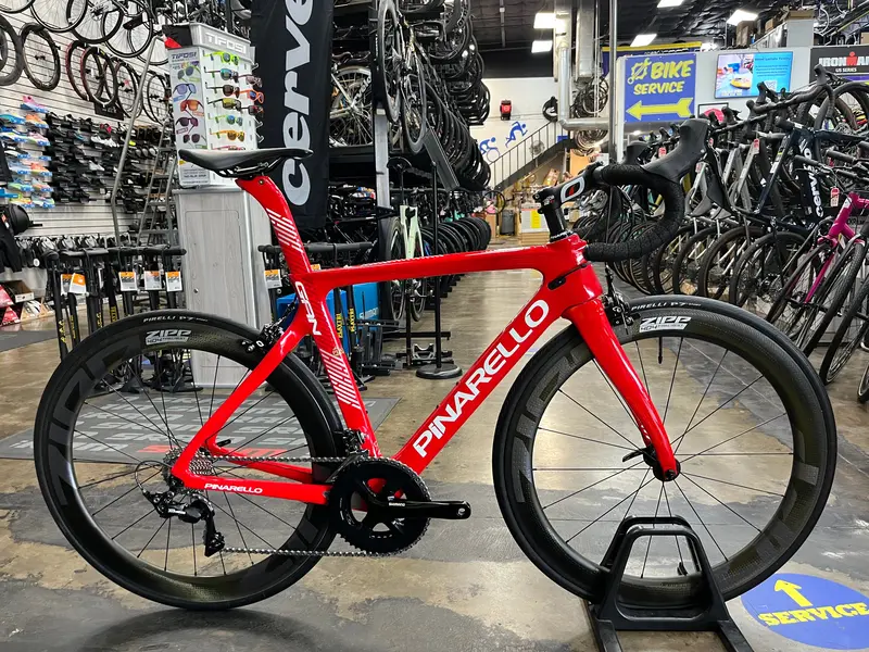 Pinarello Gan Rim Shimano 105 11 Speed - Zipp 404 Firecrest Wheelset - Red 1
