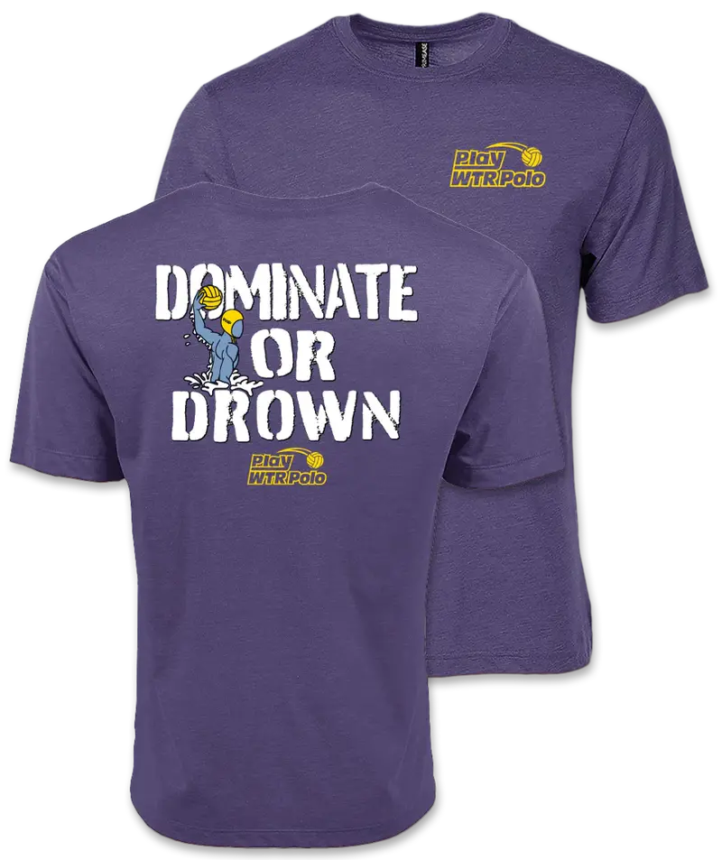 Playwtrpolo Dominate Or Drown Unisex Triblend Tee 1