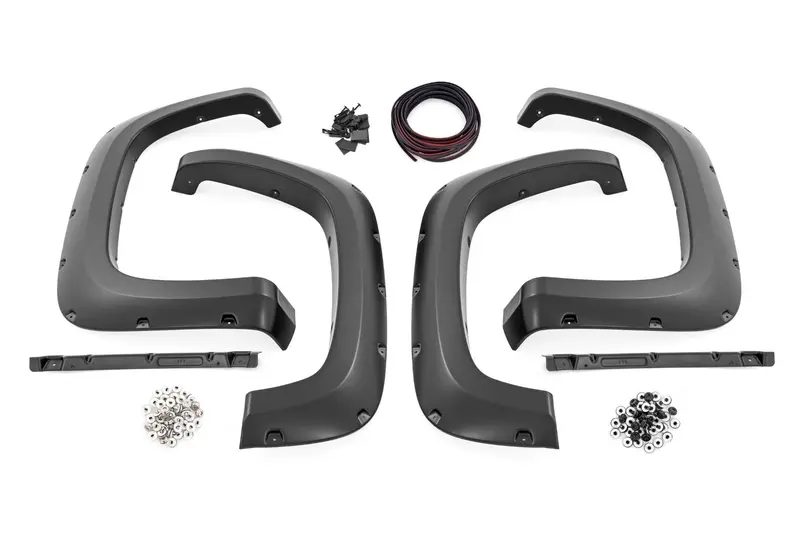 Pocket Fender Flares | Gb8 Mosaic Black | Chevy Silverado 2500 Hd/3500 Hd (20-26) 1