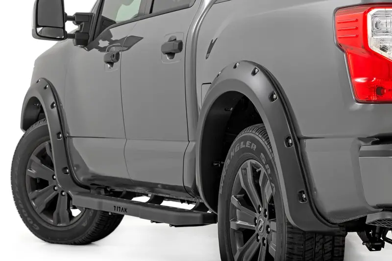 Pocket Fender Flares | Kad Gun Metal | Nissan Titan 2Wd/4Wd (2017-2024) 1