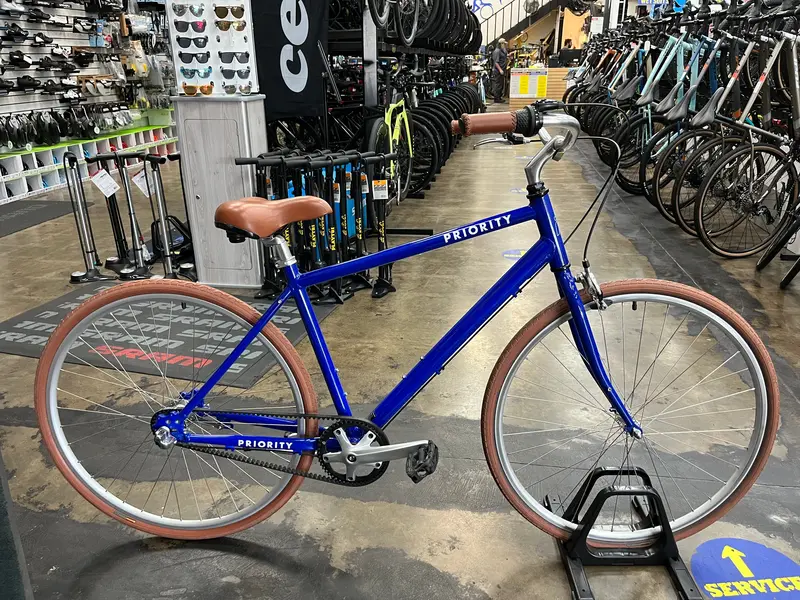 Priority Belt Drive Bicycle Shimano 3 Speed C/B - Blue Used 1