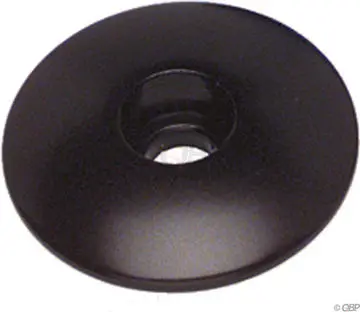 Problem Solvers Top Cap For Alloy / Chromoly Steerers 1-1/8" Black 1