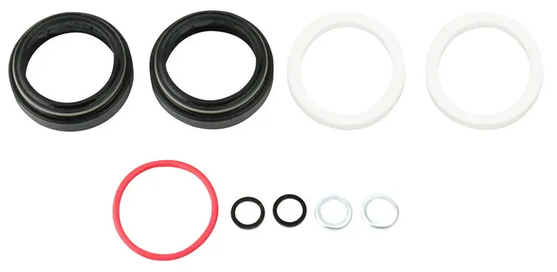 Rockshox Dust Wiper Kit - 30Mm Flangeless Low Friction (Dust Wipers And 10Mm Foam Rings) - Judy Silver/Judy Gold (Boost Forks) 1