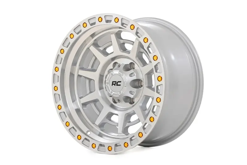 Rough Country 85 Series Wheel | Simulated Beadlock | Full Machine | 17X9 | 5X5 | -12Mm 1