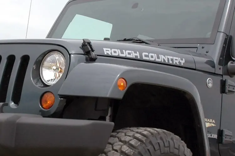 Rough Country Decal | 27 Inch Fender | Gray 1