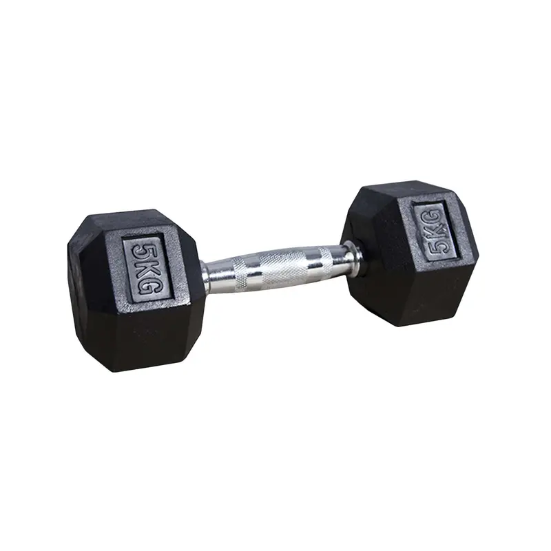 Rubber Hexagon Dumbbell - Kg 1