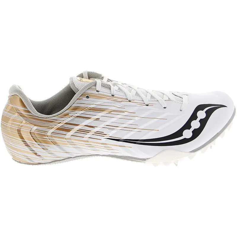 Saucony Women's Spitfire 5 White/Gold 1