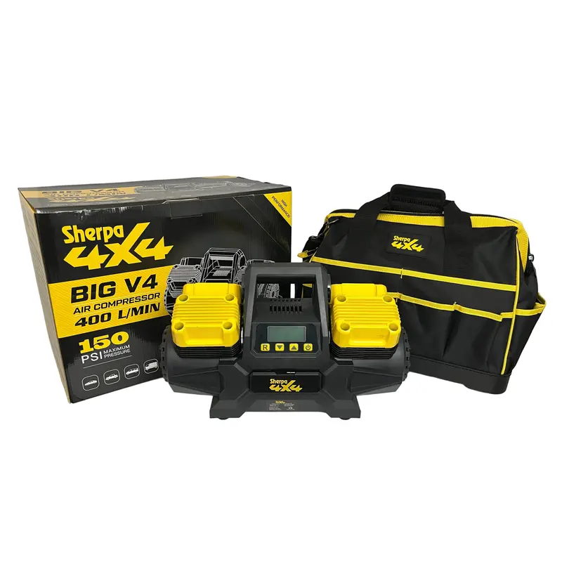Sherpa 4X4 'Big V4' Air Compressor (400 L/Min) With Pre-Set Pressure Control System 1