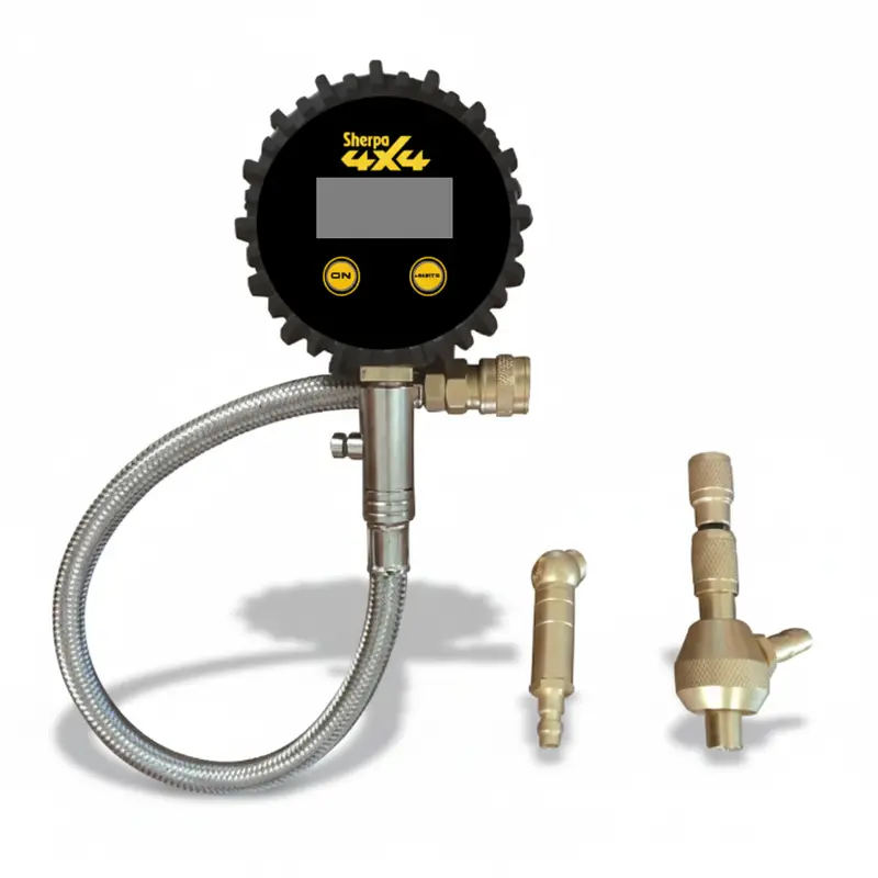 Sherpa 4X4 Digital Tyre Deflator & Gauge With Quick Connect Fittings 1