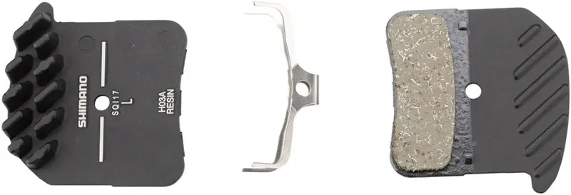 Shimano H03a Resin Disc Brake Pads And Spring With Fins 1