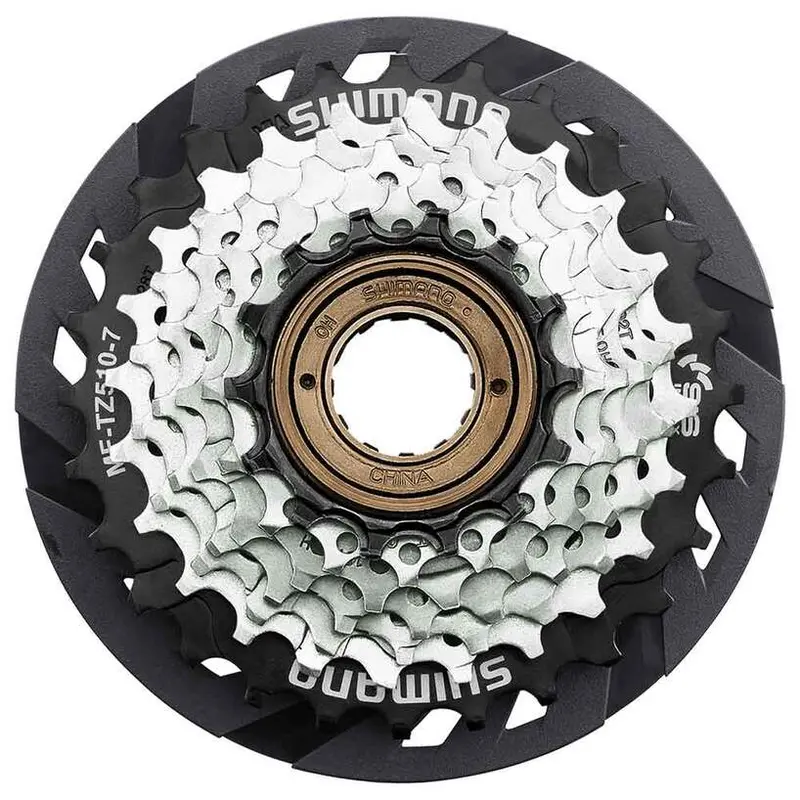 Shimano Mf-Tz510 7-Speed 14-28T Freewheel W/Spoke Protector 1