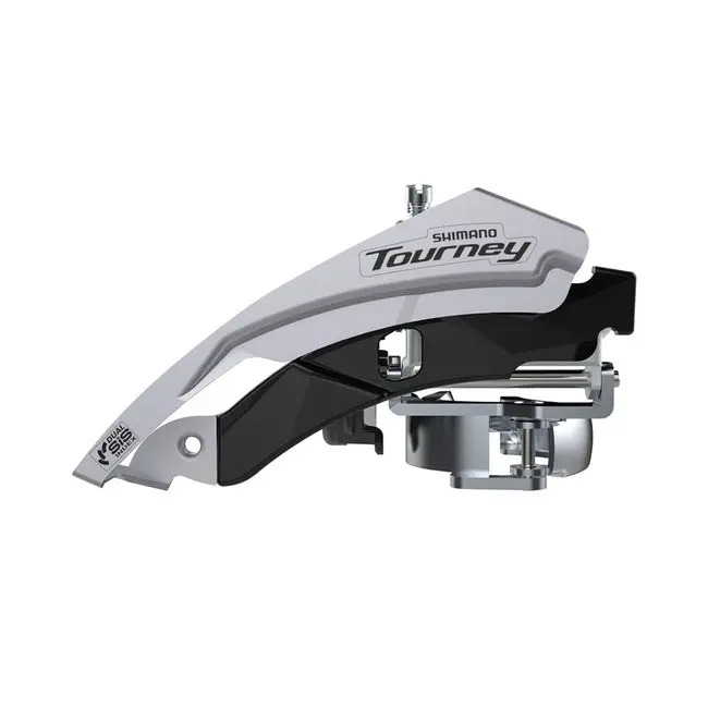 Shimano Tourney Fd-Ty600-L3 Front Derailleur - 3X6/7/8, Top-Swing, Dual-Pull, Band Type (31.8/34.9Mm Compatible), Cs-Angle 63-66, For 42T, Cl: 47.5/50Mm 1