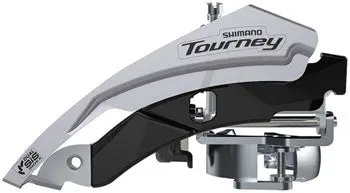 Shimano Tourney Fd-Ty600-L6 Front Derailleur - 6/7/8-Speed, Triple, Top Swing, Dual Pull, 31.8/34.9Mm, 66-69° Chainstay Angle, 18T Cap. 1