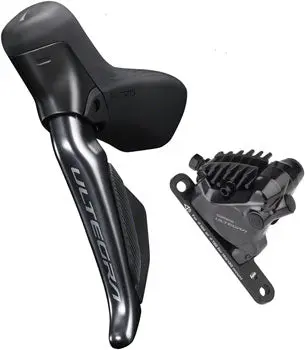 Shimano Ultegra St-R8170f Di2 Left/Front Lever With Br-R8170 Hydraulic Flat Mount Disc Brake Caliper 1