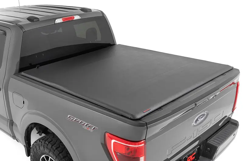 Soft Roll Up Bed Cover | 5'7" Bed | Ford F-150/F-150 Lightning/Raptor  (15-25) 1