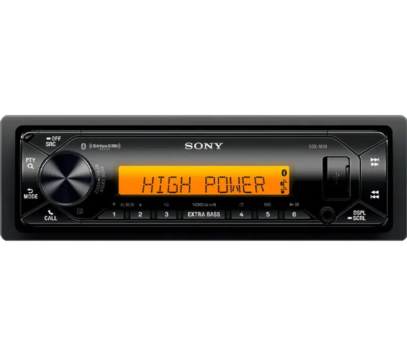 Sony High-Power Marine Media Receiver With Bluetooth® 1