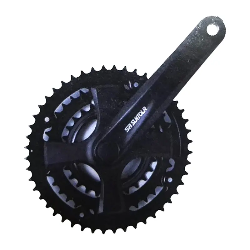 Sr Suntour Xcc Crankset, 170Mm, 42/34/24, 122 Jis Sqr Tpr, Black 1