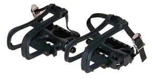 Summit Resin Pedal W/Toe Clip And Strap 1