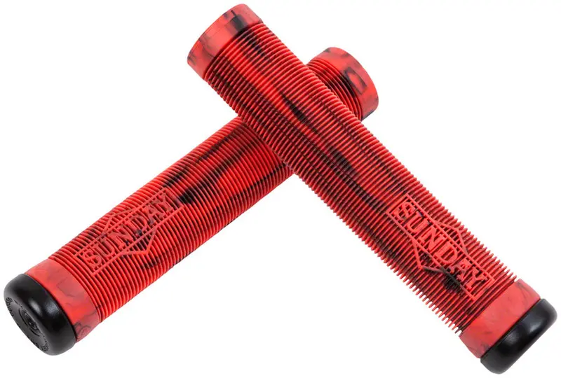Sunday Cornerstone Grips - Black/Red Swirl 1