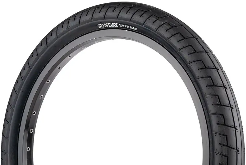 Sunday Street Sweeper Tire - 20 X 2.4, Clincher, Wire, Black/Black 1