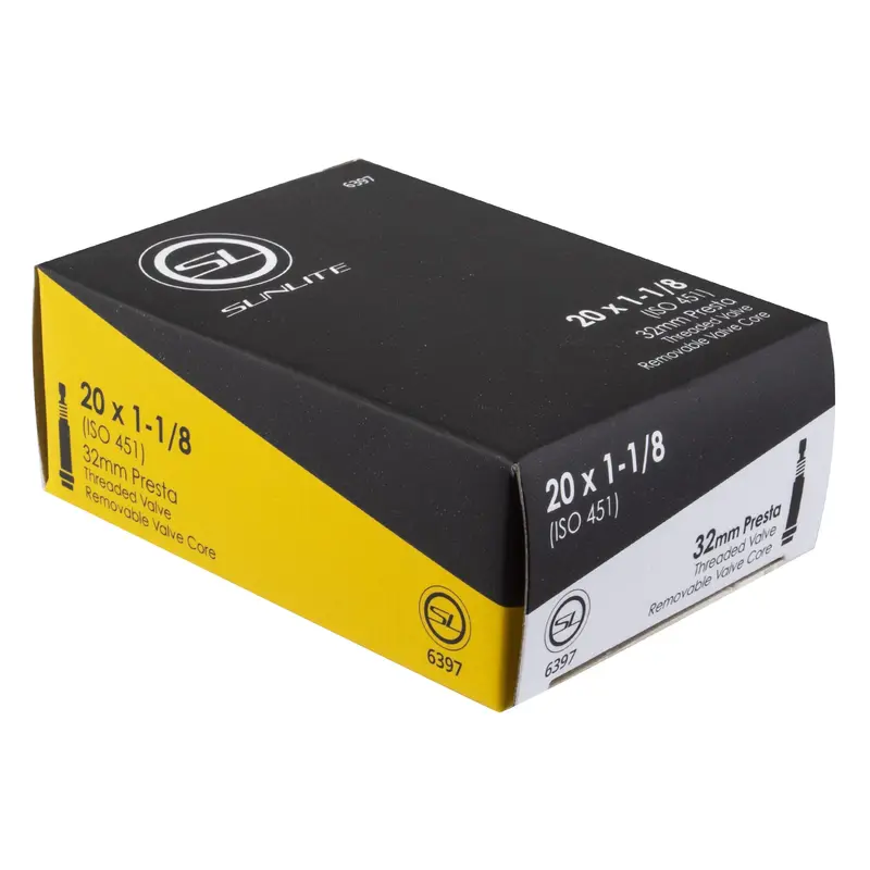 Sunlite Presta Valve Inner Tube 20X1-1/8 32Mm 1