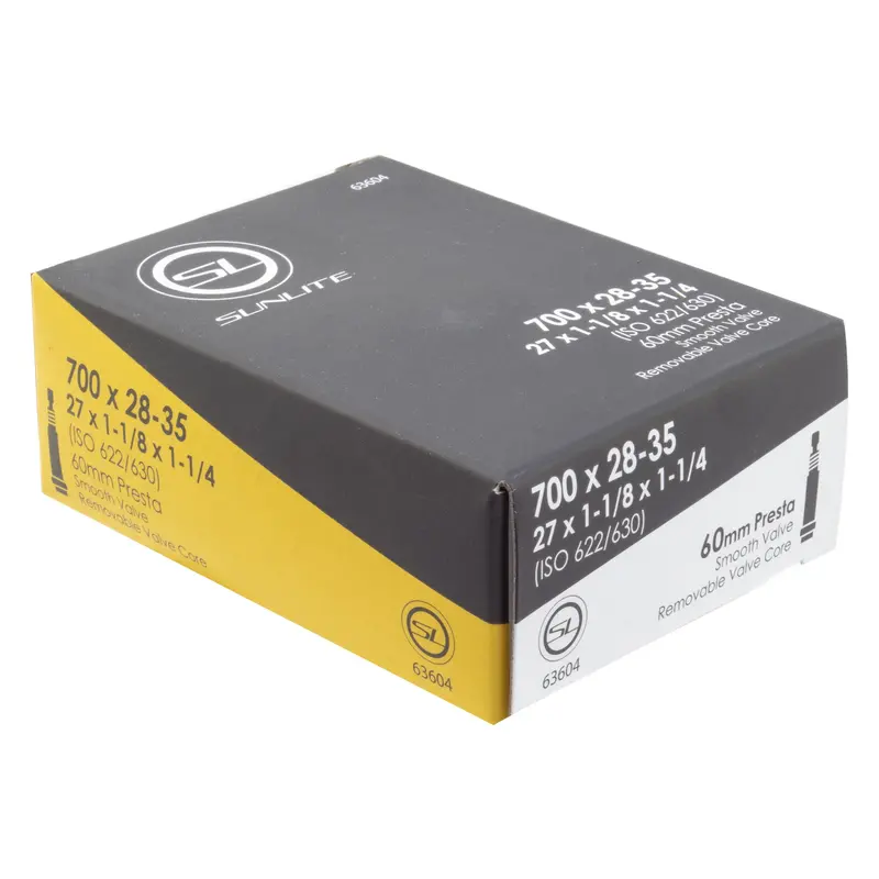 Sunlite Presta Valve Inner Tube 700X28-35 (27X1-1/8X1-1/4) 60Mm 1