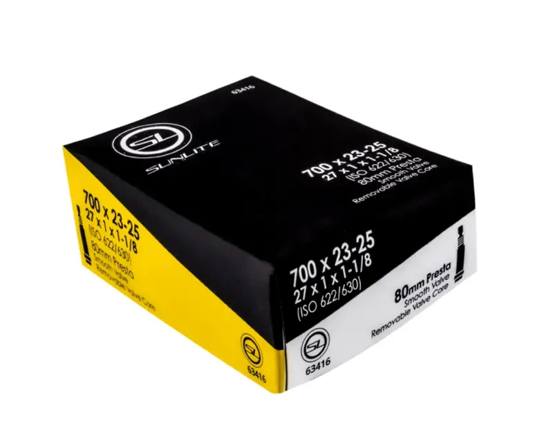 Sunlite Standard Presta Valve Inner Tube 700X23-25C 80Mm 1