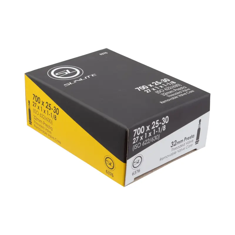 Sunlite Standard Presta Valve Inner Tube 700X25-30C 27X1x1-1/8 32Mm 1