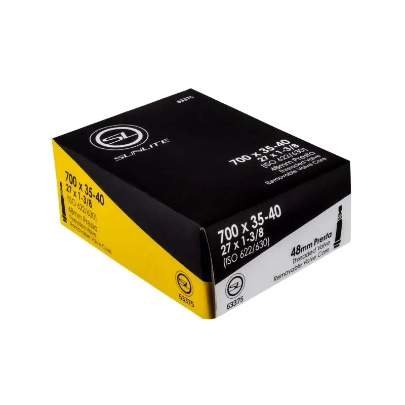 Sunlite Standard Presta Valve Inner Tube 700X35-40C 27X1-3/8 48Mm 1