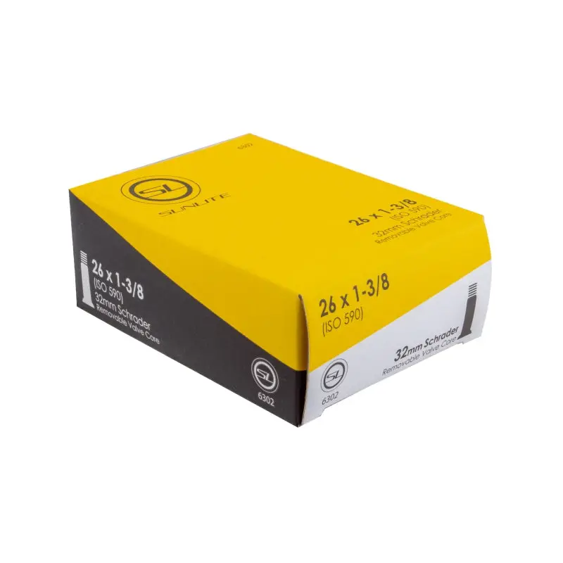 Sunlite Standard Schrader Valve Inner Tube 26X1-3/8 33Mm 1