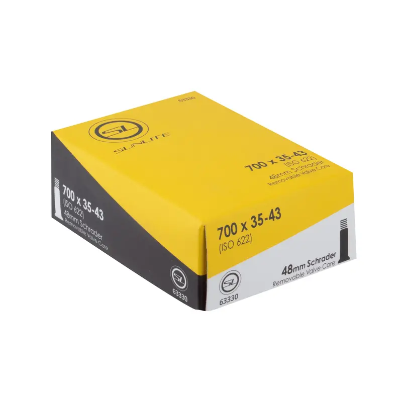 Sunlite Standard Schrader Valve Inner Tube 700X35-43C 48Mm 1