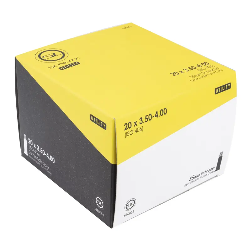 Sunlite Utili-T Schrader Valve Inner Tube 20X3.50-4.00 35Mm 1