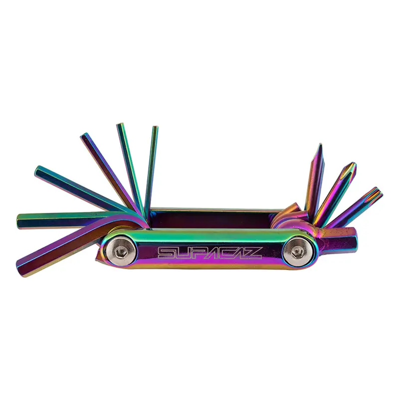 Supacaz Tool Multi Supacaz Quickfix Multitool 10Pc Oil-Slick Tl-01 1