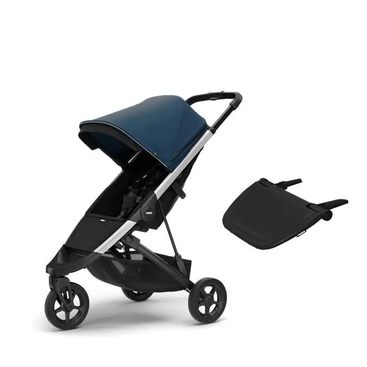 Thule 2025 Spring Stroller + Free Leg Rest - Majolica Blue 1
