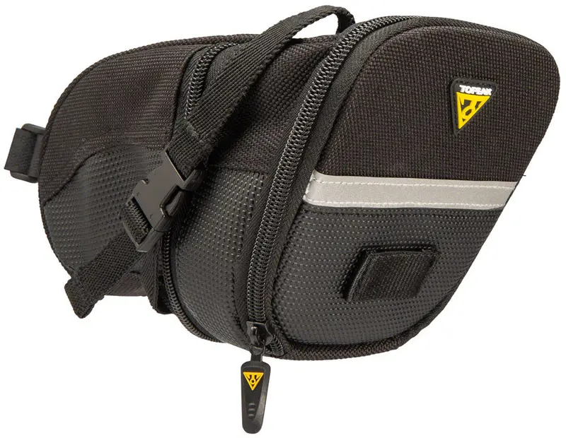 Topeak Aero Wedge Seat Bag - Strap-On Large, Black 1