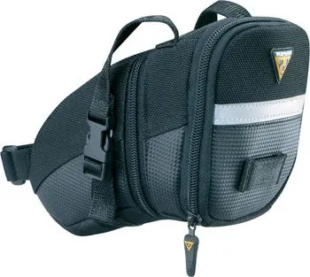 Topeak Aero Wedge Seat Bag - Strap-On, Medium, Black 1