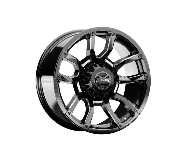 Torque Impact | Gloss Black W/Milled Accents | 20X9 | 8X180 | 0Mm 1