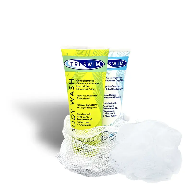 Triswim Body Wash | Lotion Gift Set With Loofa 1