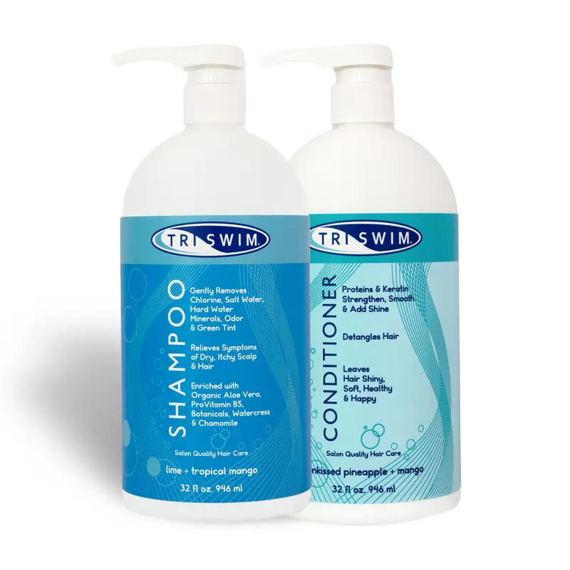 Triswim Chlorine Out Shampoo/Conditioner 32Oz Bundle 1