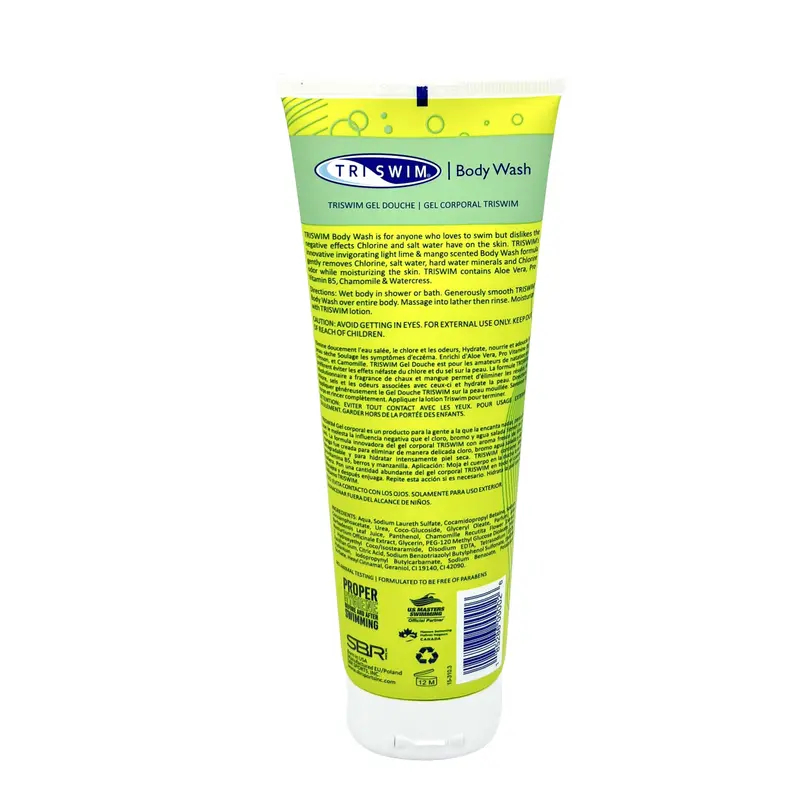 Triswim Chlorine Removal Body Wash 8.5Oz | Zen Lime + Mango 2