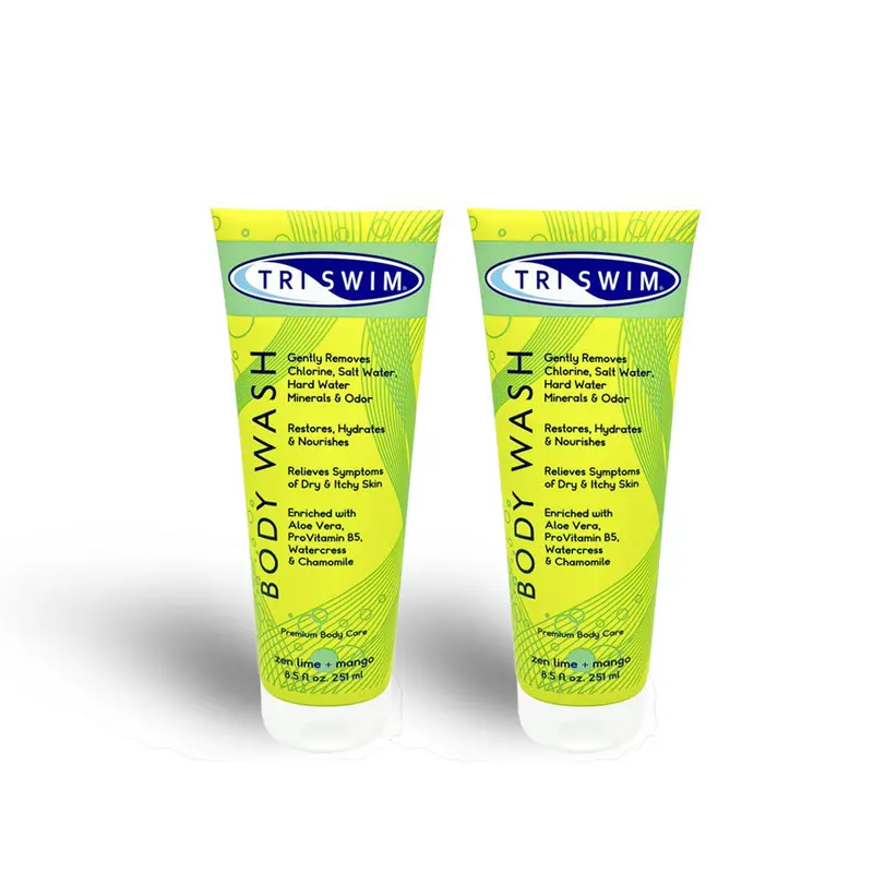 Triswim Chlorine Removal Body Wash Bundle 8.5Oz | Zen Lime + Mango 1