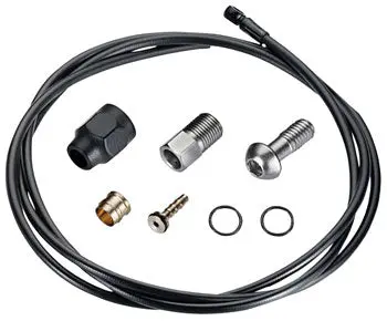 Trp Disc Brake Banjo Hose Kit - 2000 X 5.5Mm, Black 1