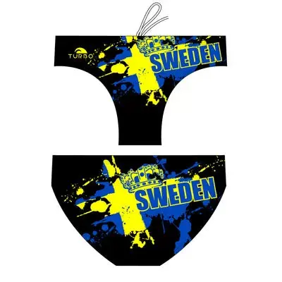 Turbo Boy's Water Polo Swimsuit Sweden Corona 1