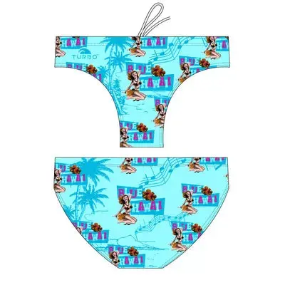 Turbo Men's Water Polo Swimsuit Blue Hawaii 1
