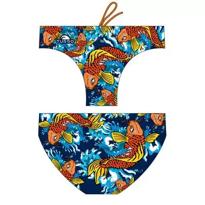 Turbo Men's Water Polo Swimsuit Multi Fish Spot 1