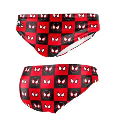 Turbo Men's Water Polo Swimsuit Squares Spide 1