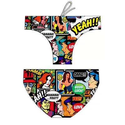 Turbo Men's Water Polo Swimsuit Yeahh Comic 1
