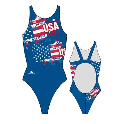Turbo Women's Wide Strap Comfort Swimsuit - Usa 2