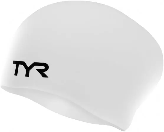 Tyr Long Hair Wrinkle-Free Silicone Adult Swim Cap 1